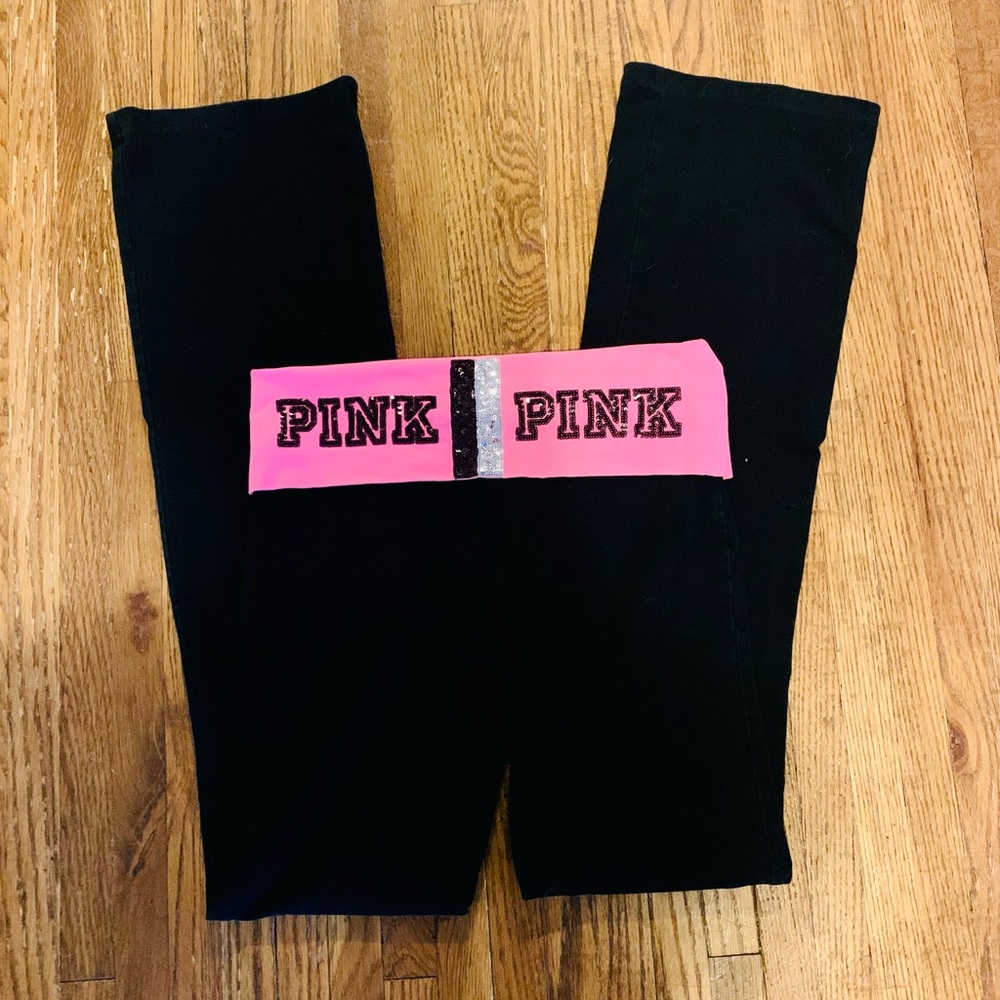 PINK Victoria’s Secret bling yoga pants